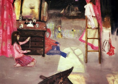 Olivia Irvine, Golden Chain, oil and egg tempera on canvas, 2009, 117 x 117cm