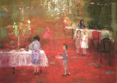 Olivia Irvine, Reception, oil and egg tempera on canvas, 2010, 54 x 64cm
