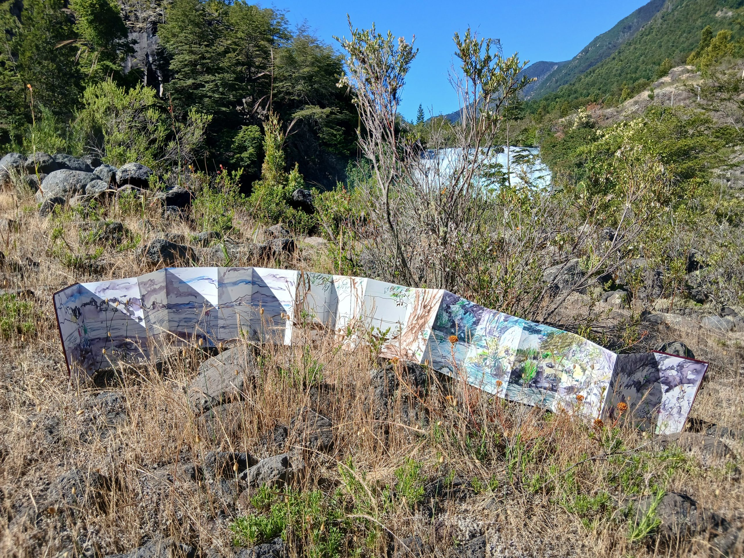 Sketches of waterfall