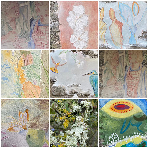 A collection of frescoes