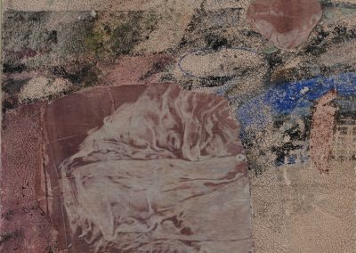 a fresco of crumpled fabric.
